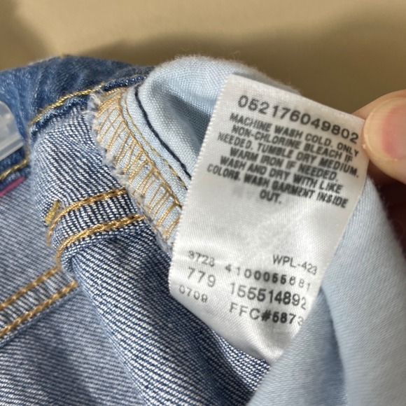 Vintage Levi's Relaxed Tapered‎ 550 Jeans Medium Wash Size 16 Short Casual - Picture 6 of 11